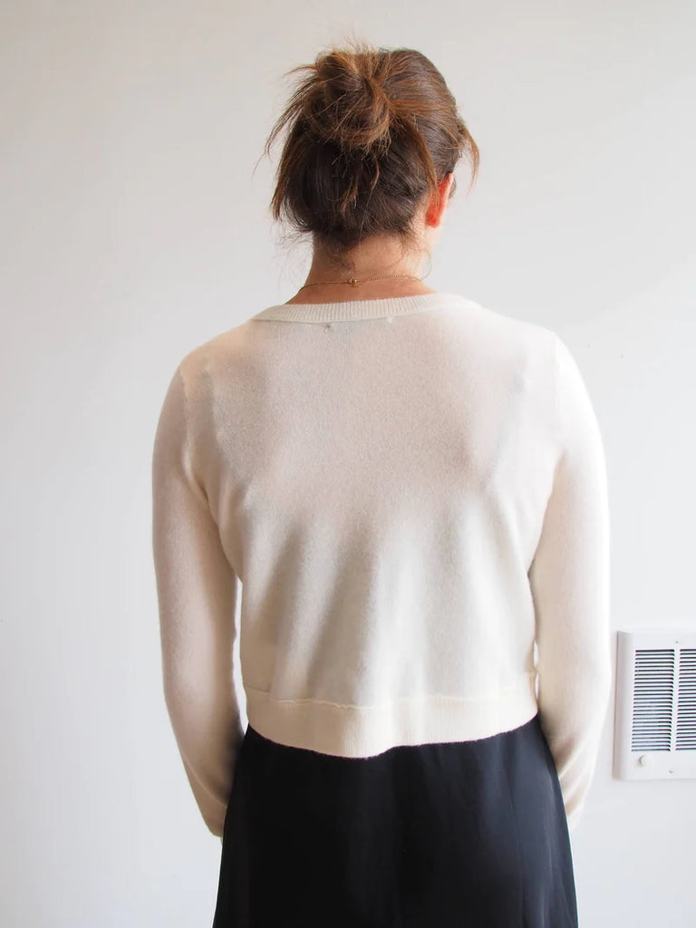 All Thumbs Cardigan in Creme