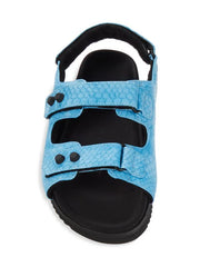 Velcro Sandal in Azure Snake