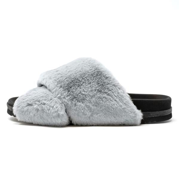 Mini Cloud Slides in Light Grey
