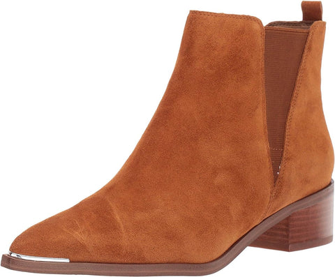 Yale Boots in Medium Brown Suede