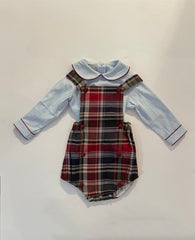 Fireplace Romper Set with Peter Pan Boy Shirt