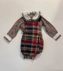 Fireplace Romper Set with Girls Liberty Shirt