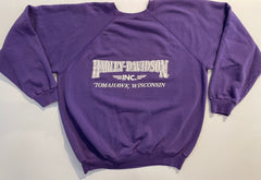 Vintage Harley Davidson Eagle Sweatshirt in Purple