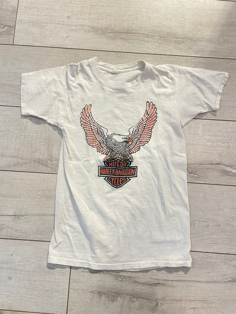 Vintage Harley Davidson Eagle T-shirt in White