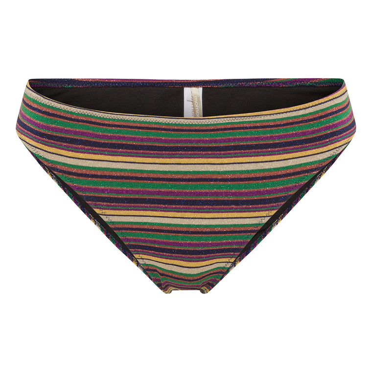 Madi Beachwear Bikini Bottom in Multicolor Verde