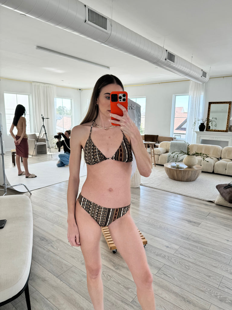 Madi Bikini Bottom in Nero Multicolor