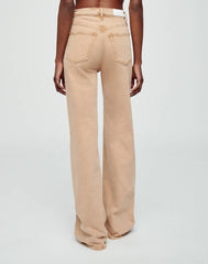 70s Ultra High Rise Wide Leg in Washed Khaki