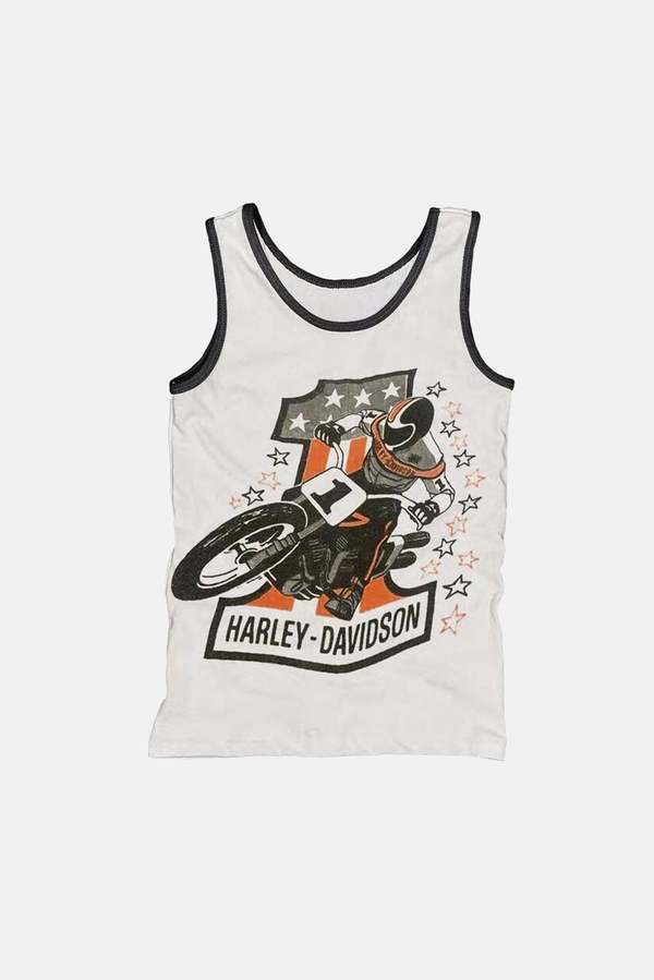 Harley Davidson Tank in White