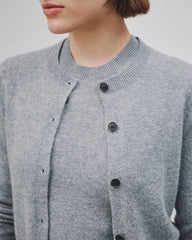 March Cardigan in Melange Grey