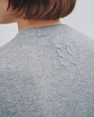 March Cardigan in Melange Grey