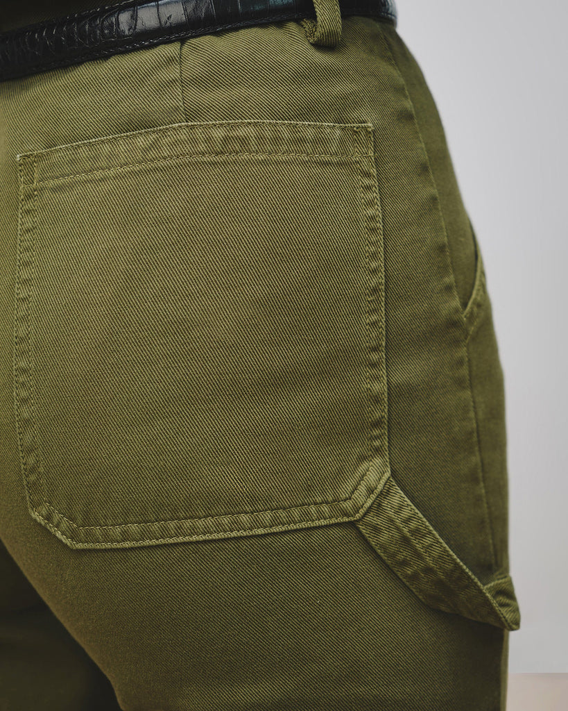 Quentin Pant in Olive Green