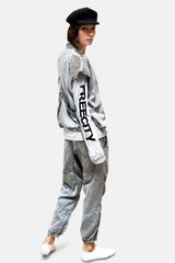 Satinglass Jump Pant in Silver Glass