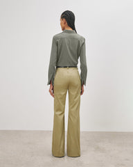Gaia Slim Shirt in Admiral Green