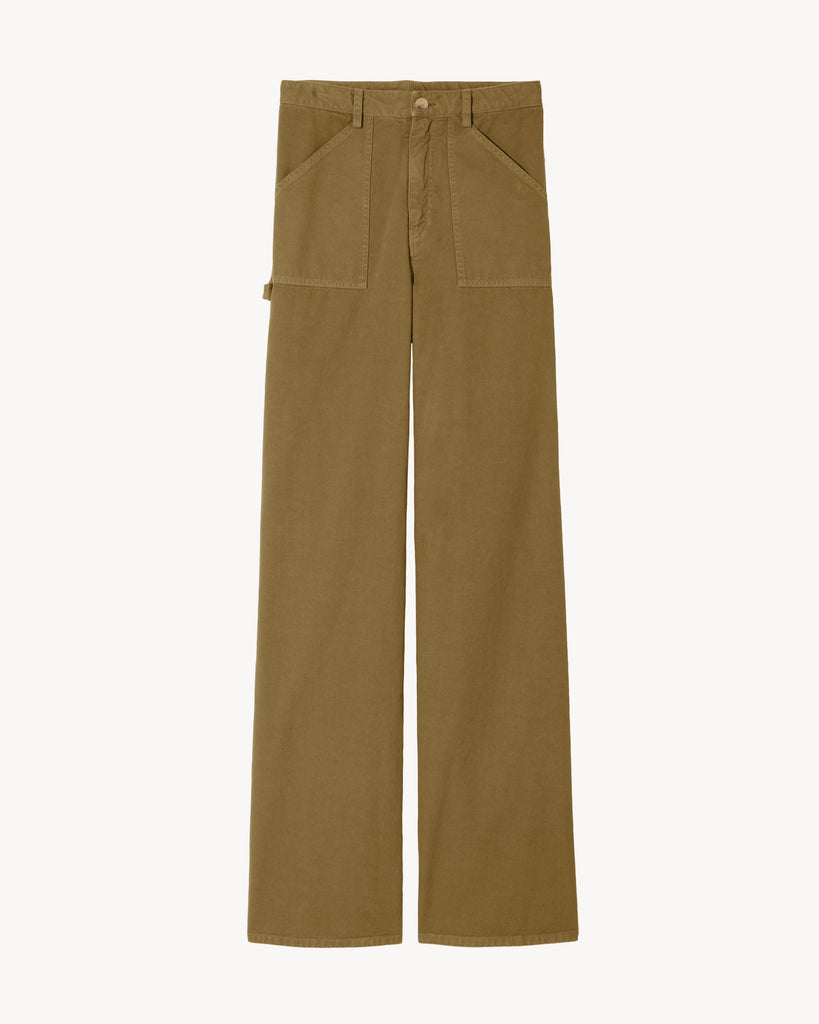 Quentin Pant in Olive Green