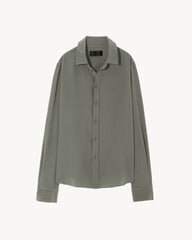 Gaia Slim Shirt in Admiral Green