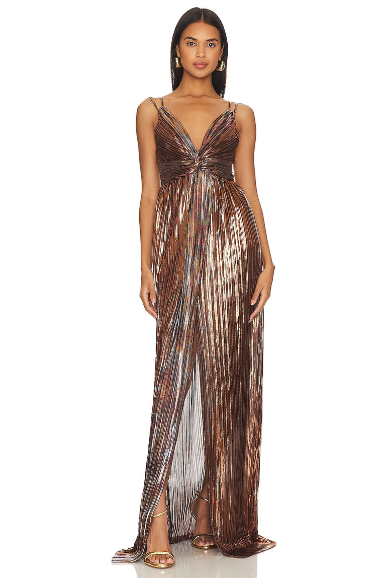 Naomi Dress in Bronze