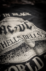 ACDC Hells Bells Short Sleeve Sweatshirt in Coal
