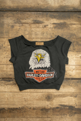 Harley Davidson Eagle Cut Sweatshirt in Coal