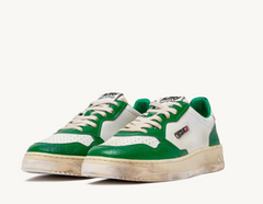 Super Vintage Low in White/Green