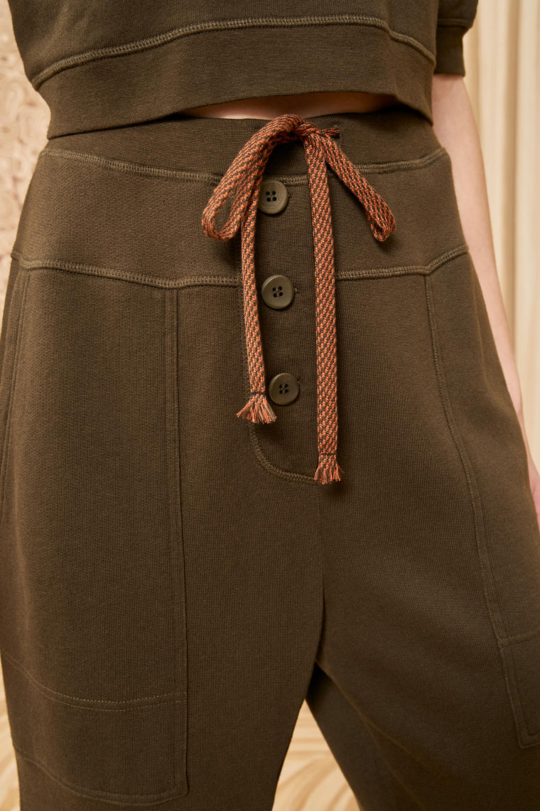 Calla Pant in Militaire