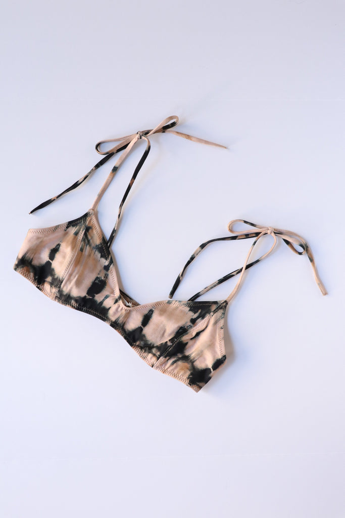 Zena Bikini Top in Desert Palm Tie Dye