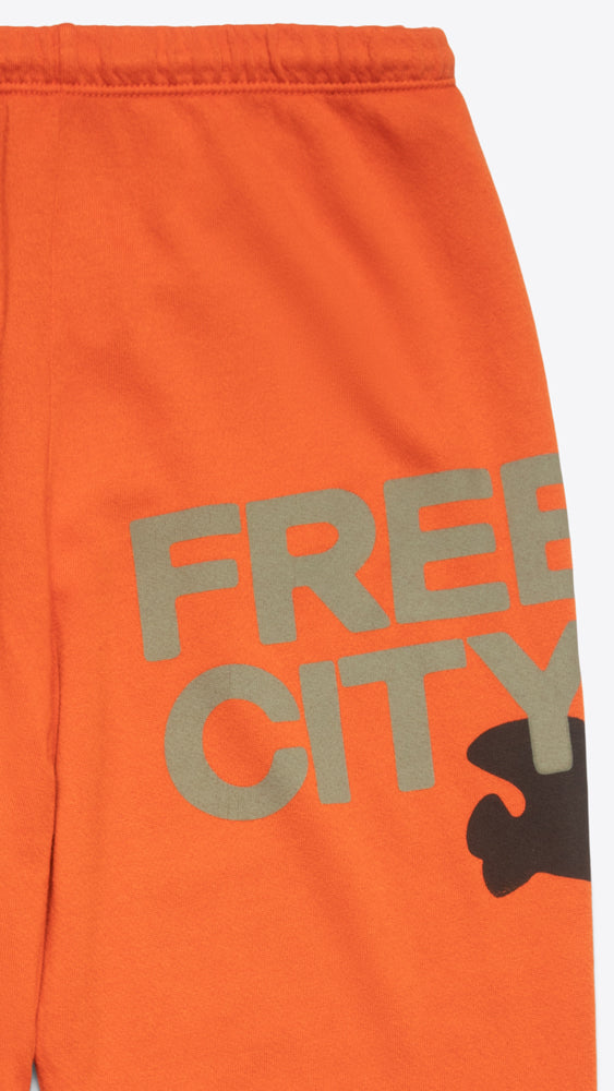 Large Sweatpant in Orange Machine
