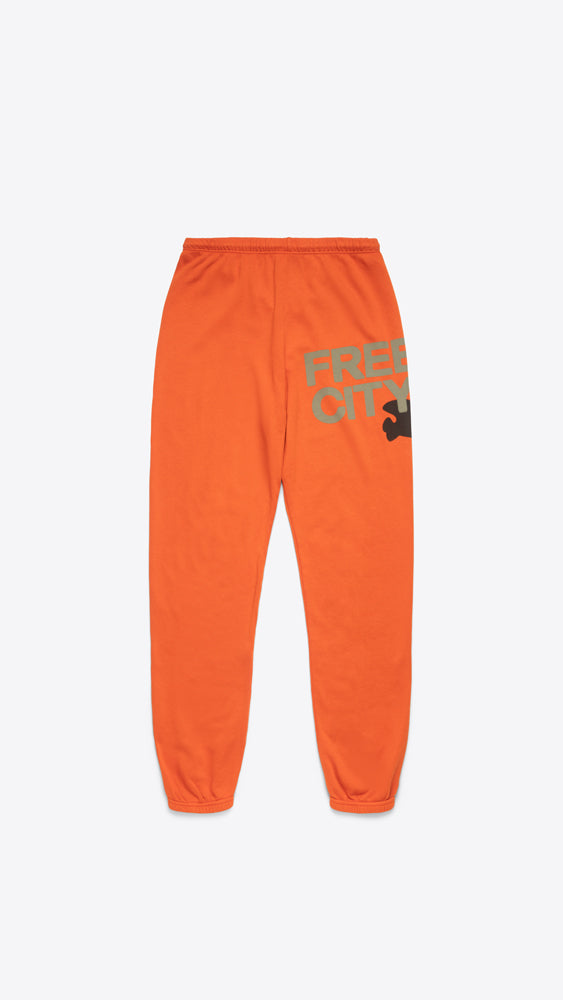 Large Sweatpant in Orange Machine