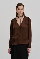 Sky Blouse in Dark Chocolate