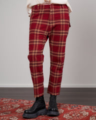 Griffin Flannel Pants in Cranberry