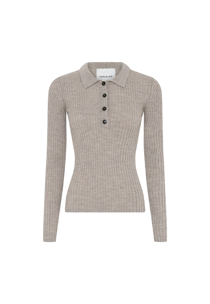 Cadee Blouse Merina Wool in Champagne