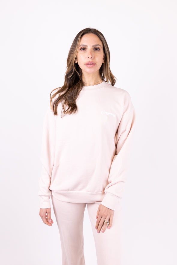 Tiny Logo Sweatshirt in Pink