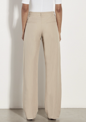 Twill Straight Leg Trouser in Clay