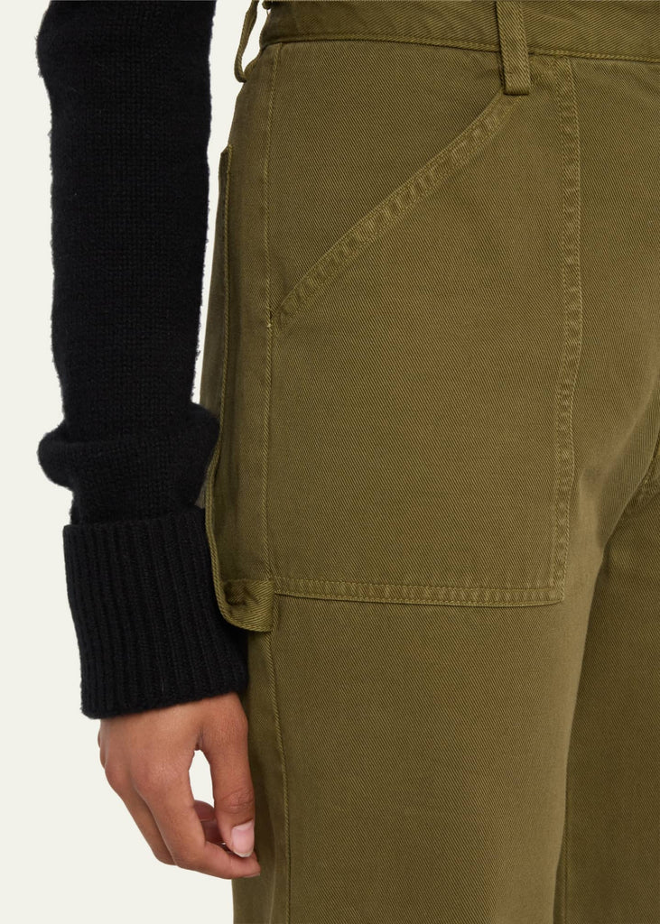 Quentin Pant in Olive Green