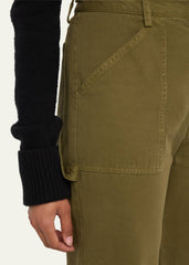 Quentin Pant in Olive Green