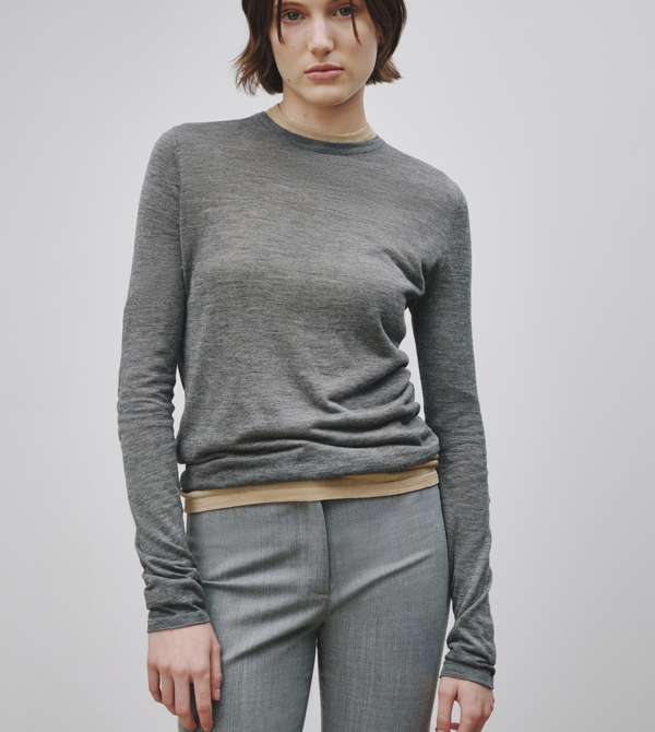 Candice Sweater in Dark Melange Grey
