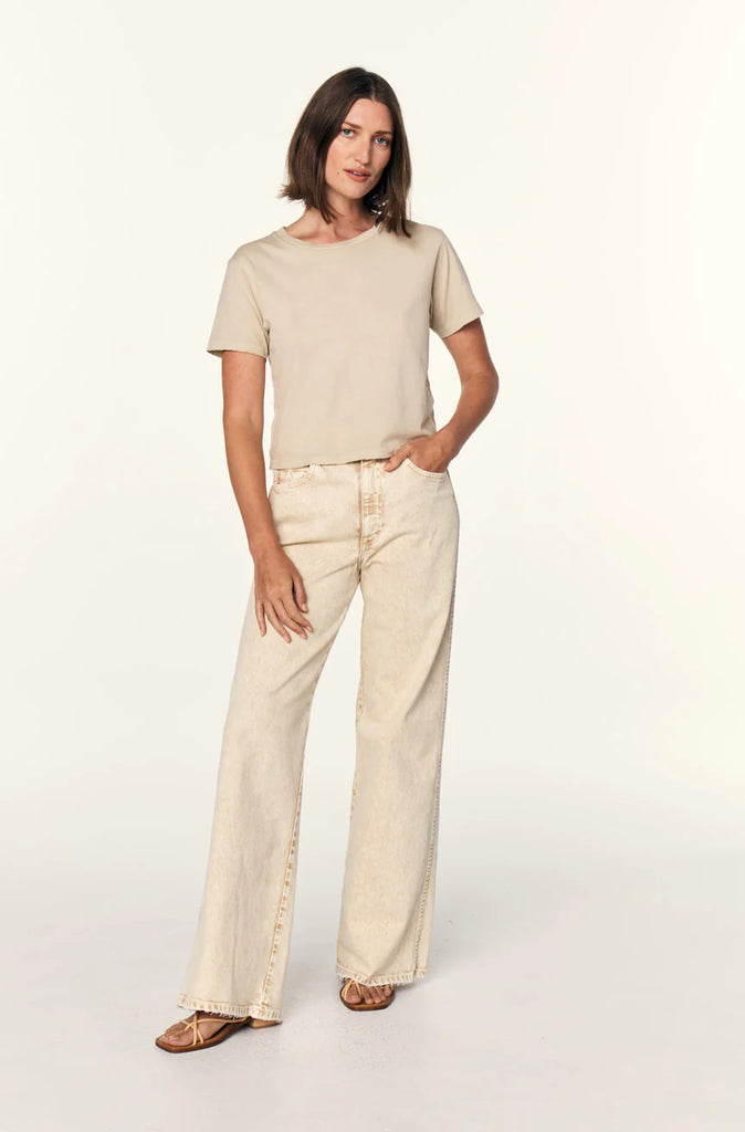 Frida Wide Leg in Oatmilk
