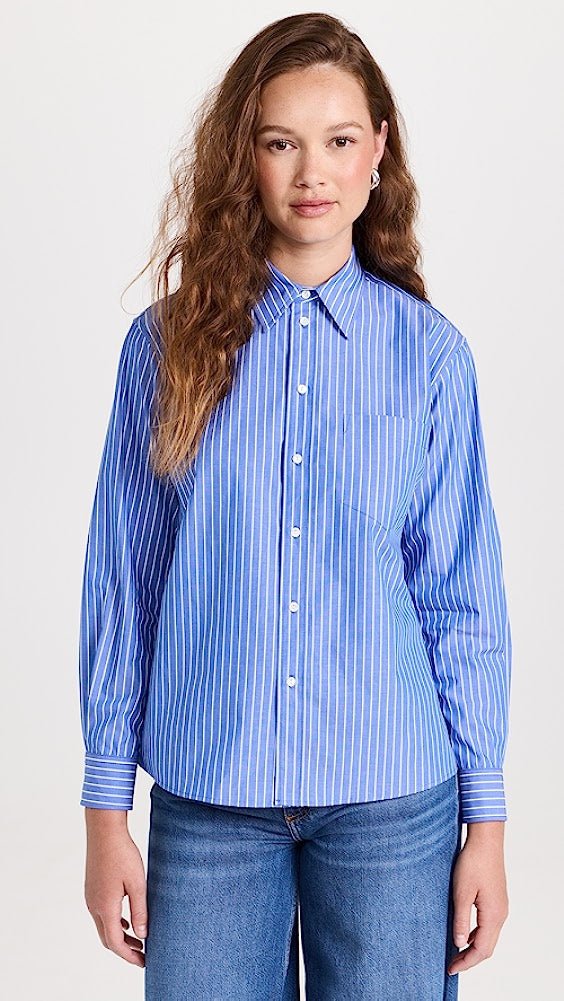 Telma Shirt in Blue/White