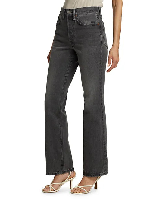 70's Bootcut in Ash Black