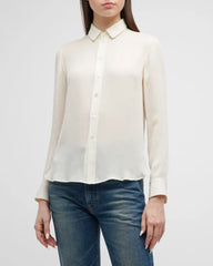 Gaia Slim Shirt in Ivory