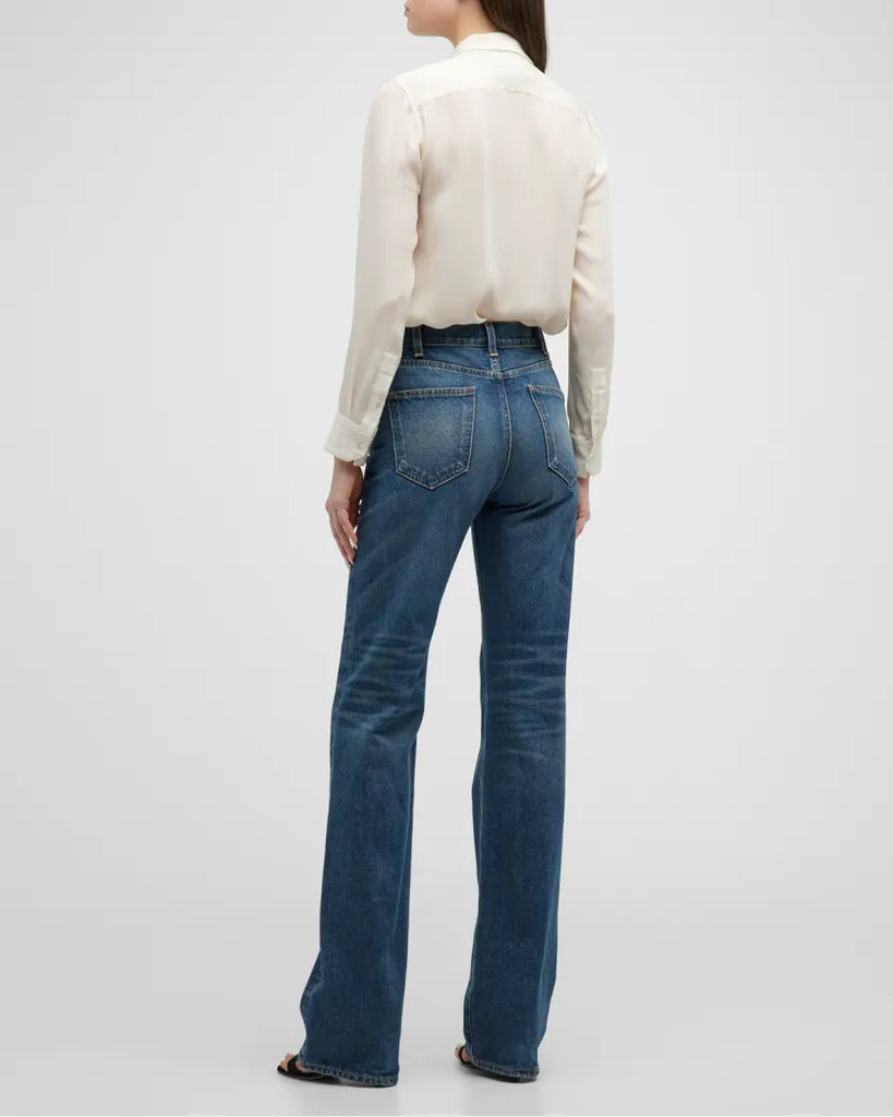 Gaia Slim Shirt in Ivory