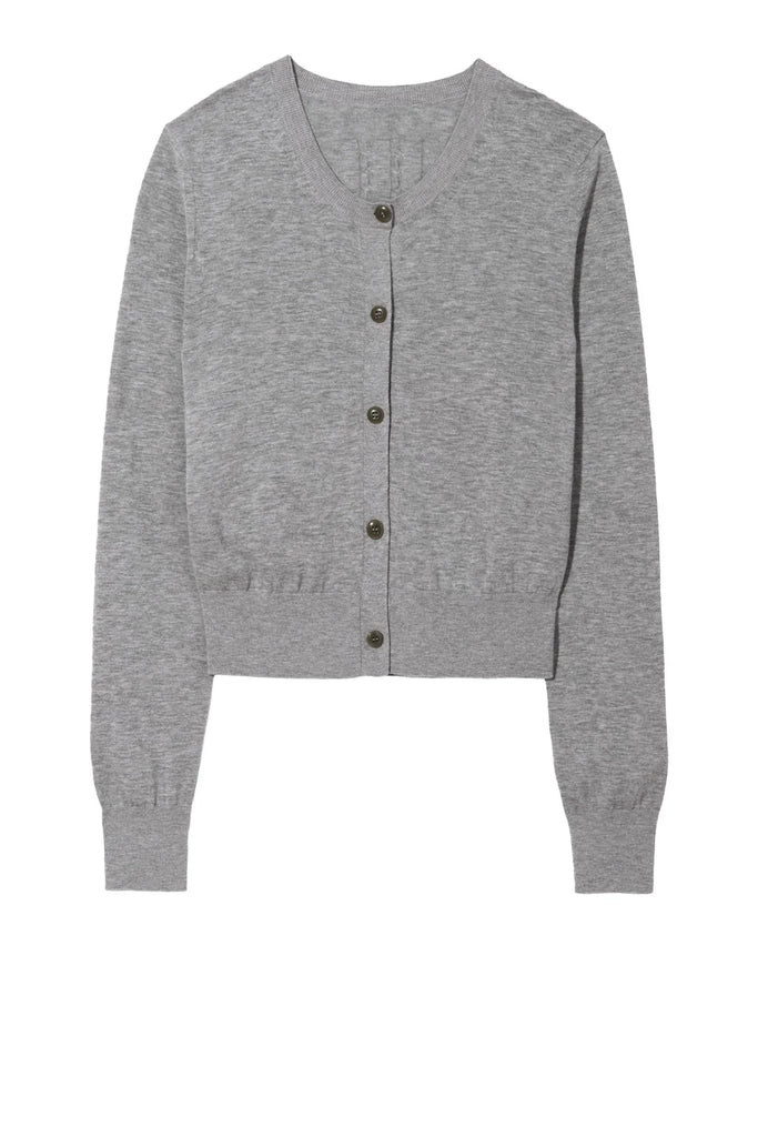 March Cardigan in Melange Grey