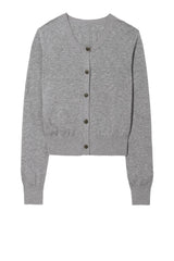 March Cardigan in Melange Grey