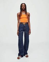 Super High Rise Workwear Jean in Heritage