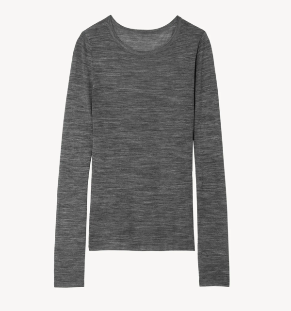 Candice Sweater in Dark Melange Grey