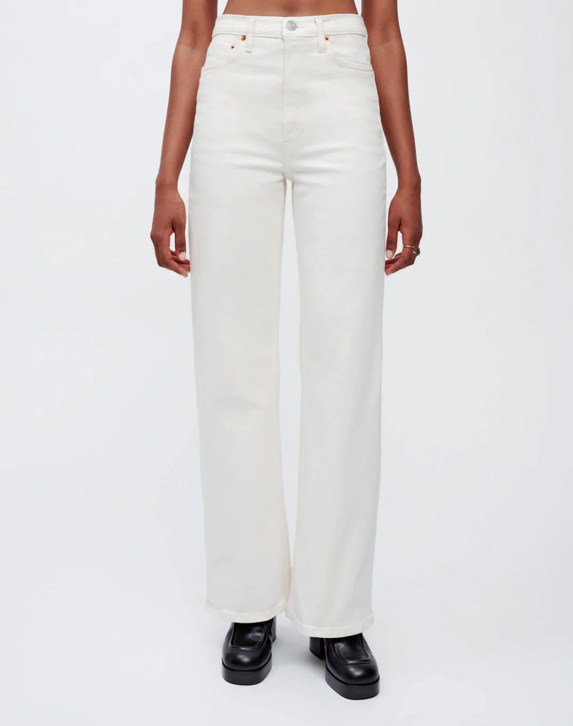70s Ultra High Rise Wide Leg in Vintage White