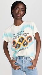 Beach Boys Airbrush Crew Tee in Dirty White