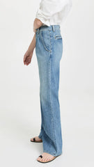 Flora Trouser Jean in Faded Wash