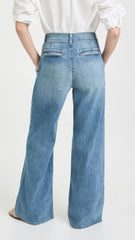 Flora Trouser Jean in Faded Wash