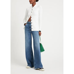 70s Ultra High Rise Wide Leg in Indigo Storm