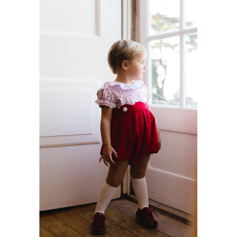 Mrs. Claus Romper in Red